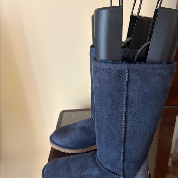 UGG Dark Blue Suede Winter Boots - Picture 3 of 4